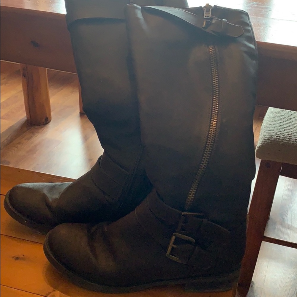 Womens tall brown boots